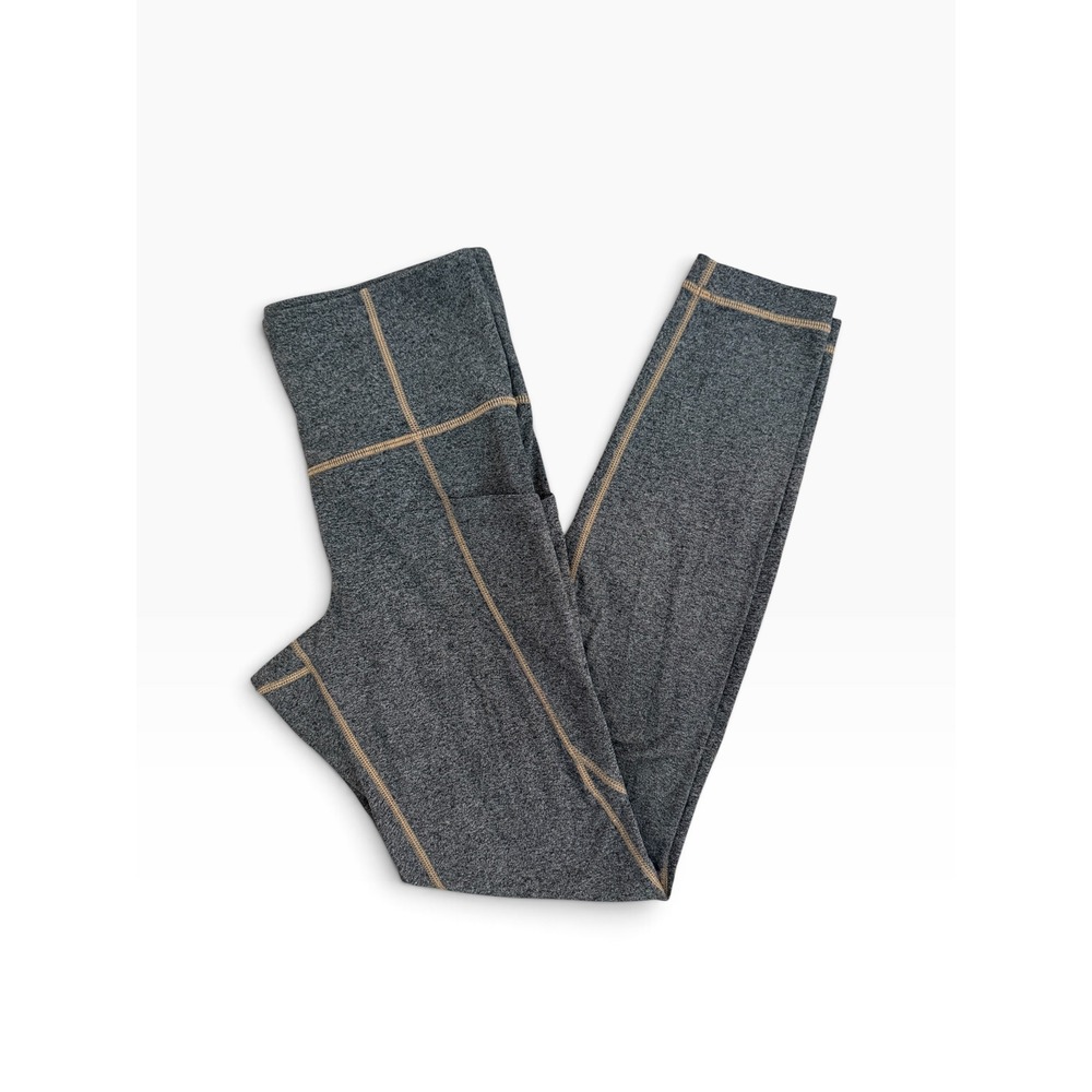 Athleta Leggings Women XS Denim GUC Salutation Stash Pocket High Rise Heathered
